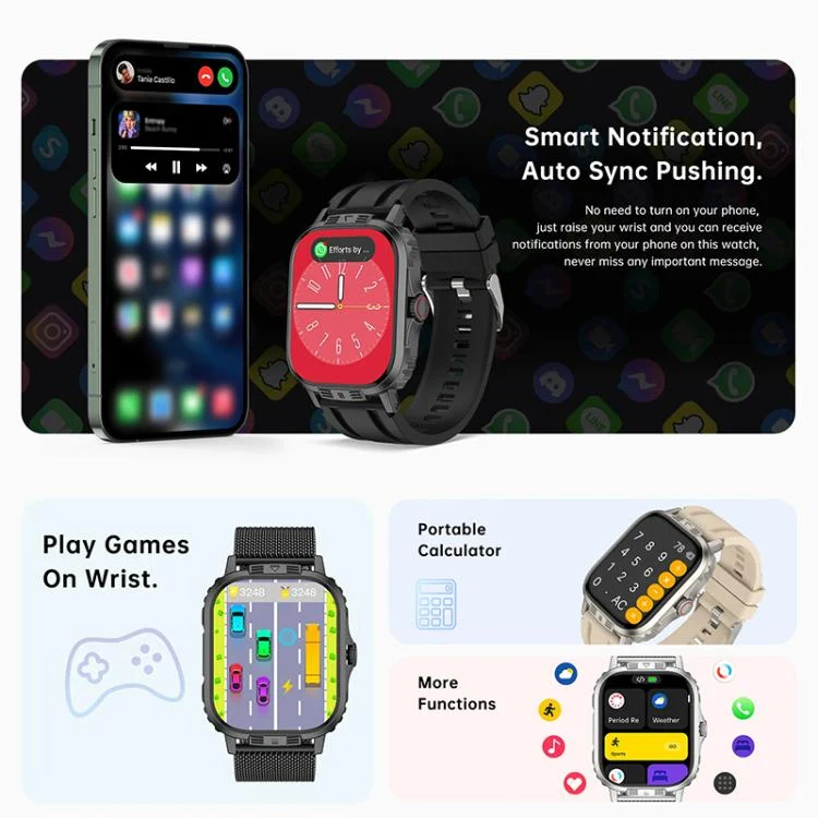 EDA008336301_B5.webp C29 Pro 2.19 inch TFT Screen BT Sports Smart Watch - Image 6