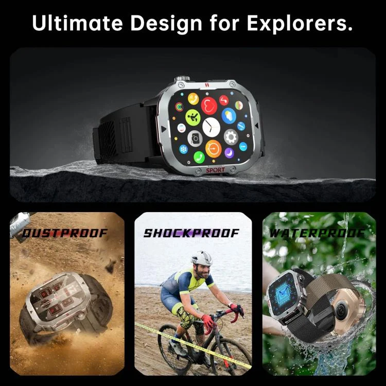 EDA008336401_B2.webp C30 Pro 2.19 inch TFT Screen BT Outdoor Sports Smart Watch - Image 3