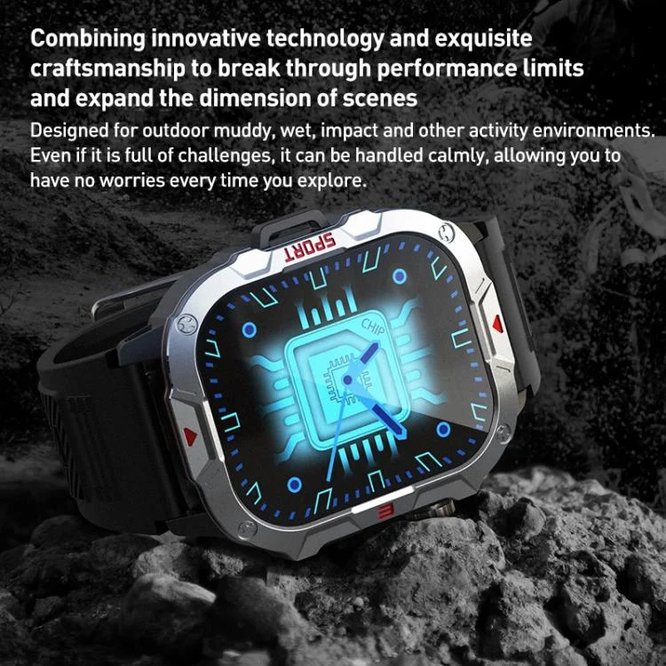 EDA008337701_B4.webp C40 Pro 2.19 inch TFT Screen BT Outdoor Sports Smart Watch Support Heart Rate Monitoring - Image 5