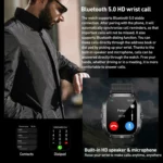 C50 Pro 2.19 inch TFT Screen BT Outdoor Sports Smart Watch Support Heart Rate Monitoring - Image 5