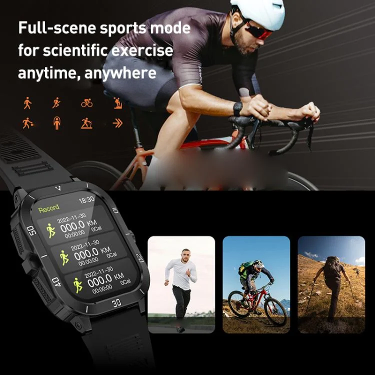 EDA008337801_B5.webp C50 Pro 2.19 inch TFT Screen BT Outdoor Sports Smart Watch Support Heart Rate Monitoring - Image 6