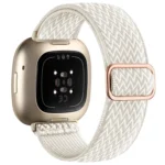 xDfind Wavy Nylon Braided Stretch Watch Band with Adjustment Buckle