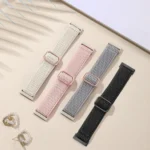 xDfind Wavy Nylon Braided Stretch Watch Band with Adjustment Buckle - Image 5