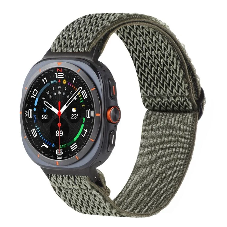 Wave Pattern Nylon Braided Watch Band