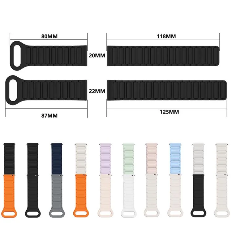 EDA0083603_B2.webp xDfind Reverse Buckle Tri-beads Magnetic Silicone Watch Band - Image 3
