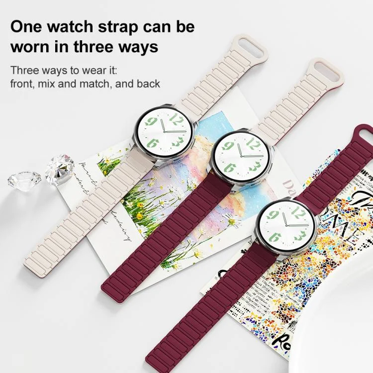 EDA0083603_B8.webp xDfind Reverse Buckle Tri-beads Magnetic Silicone Watch Band - Image 9