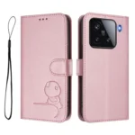 Litter Panda Embossing RFID Leather Phone Case with Lanyard, For Xiaomi 15, For Xiaomi 14T Pro, For Xiaomi 14T - Image 2