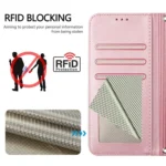 Litter Panda Embossing RFID Leather Phone Case with Lanyard, For OPPO Find X8 Pro, For OPPO A78 5G Global / A1x, For OPPO Find X6 Pro - Image 5