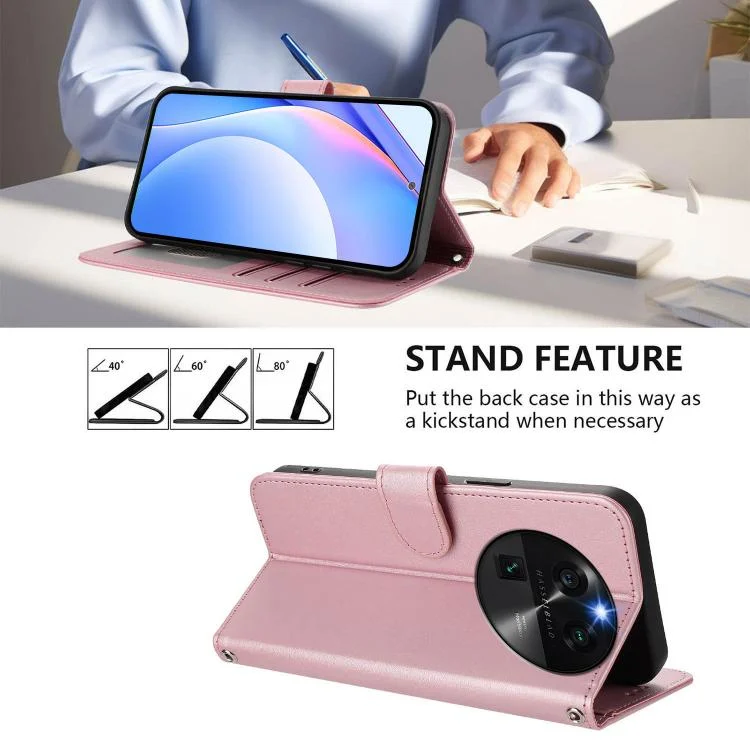 EDA008378820A_3.webp Litter Panda Embossing RFID Leather Phone Case with Lanyard, For OPPO Find X6 - Image 4