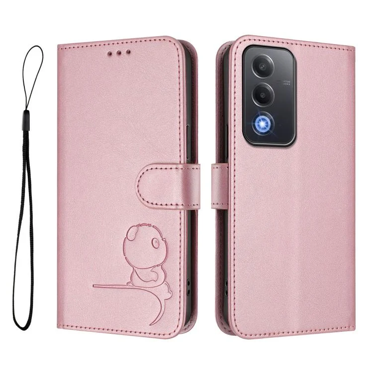 EDA008378832A_1.webp Litter Panda Embossing RFID Leather Phone Case with Lanyard, For OPPO A5 5G Global, For OPPO Reno14 Pro 5G Global, For OPPO Find X8s 5G - Image 2