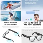 L801 Smart Glasses with 8MP HD Camera Video Recording WiFi Transmission Al Smart Voice Assistant Smart Wearable Headset - Image 3