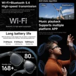 L801 Smart Glasses with 8MP HD Camera Video Recording WiFi Transmission Al Smart Voice Assistant Smart Wearable Headset - Image 5