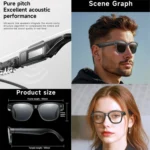 L801 Smart Glasses with 8MP HD Camera Video Recording WiFi Transmission Al Smart Voice Assistant Smart Wearable Headset - Image 6