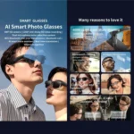 L802 Smart Glasses with 8MP HD Camera Video Recording WiFi Transmission Al Smart Voice Assistant Smart Wearable Headset - Image 2