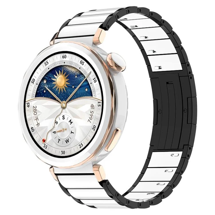 Ceramic Quick Release Folding Buckle Stainless Steel Watch Band