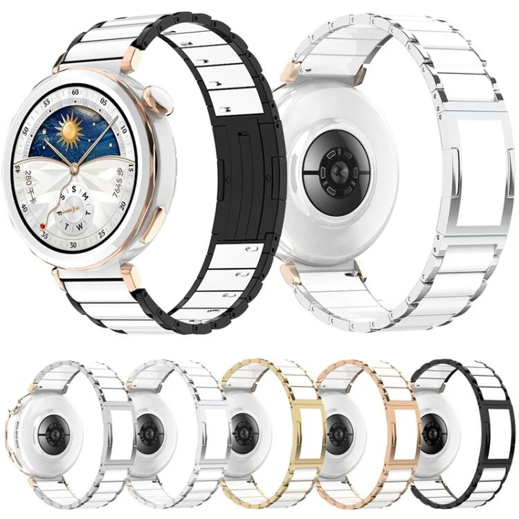 EDA0083844_B1.webp Ceramic Quick Release Folding Buckle Stainless Steel Watch Band - Image 2