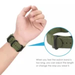 xDfind Ring Buckle Nylon Canvas Watch Band - Image 7