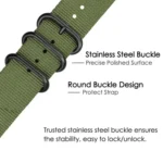 xDfind Ring Buckle Nylon Canvas Watch Band - Image 6