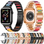 xDfind Three Beads Metal Resin Watch Band, For Apple Watch 38 / 40 / 41 / S10 42mm - Image 2
