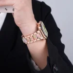 xDfind Three Beads Metal Resin Watch Band, For Apple Watch 38 / 40 / 41 / S10 42mm - Image 6