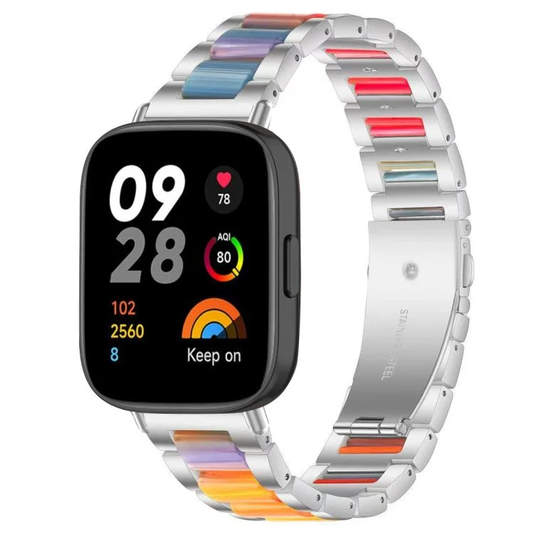 EDA008399702A.webp xDfind Three Beads Metal Resin Watch Band - Image 1