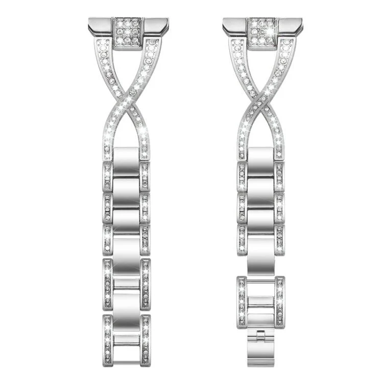 EDA008399801A_2.webp xDfind X-Shaped Single Row Diamond Metal Watch Band - Image 6