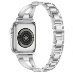 xDfind X-Shaped Single Row Diamond Metal Watch Band, For Apple Watch 42 / 44 / 45 / 46 / 49mm, For Apple Watch 38 / 40 / 41 / S10 42mm - Image 5