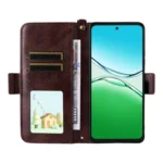 Multi-card Slots Crossbody Cowhide Leather Phone Case, For OPPO A5 Pro 5G / 4G Global, For OPPO Reno13 F 5G, For OPPO A3x 5G India / A3 / A3x / A40 4G - Image 4