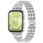 xDfind Five Beads Full Diamond Metal Watch Band