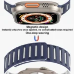 Cylinder Magnetic Two-color Loop Silicone Watch Band, For Apple Watch 42mm / 41mm / 40mm / 38mm - Image 7