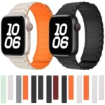 xDfind I-shaped Magnetic Silicone Watch Band, For Apple Watch 42 / 44 / 45 / 46 / 49mm, For Apple Watch 38 / 40 / 41 / S10 42mm - Image 2