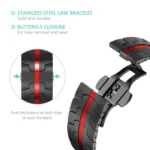 xDfind Butterfly Buckle Stainless Steel Watch Band - Image 4