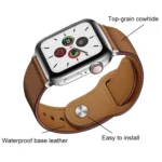 xDfind Rivet Buckle Genuine Leather Watch Band, For Apple Watch 38 / 40 / 41 / S10 42mm - Image 5