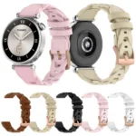 Rose Gold Buckle Twist Leather Watch Band - Image 2