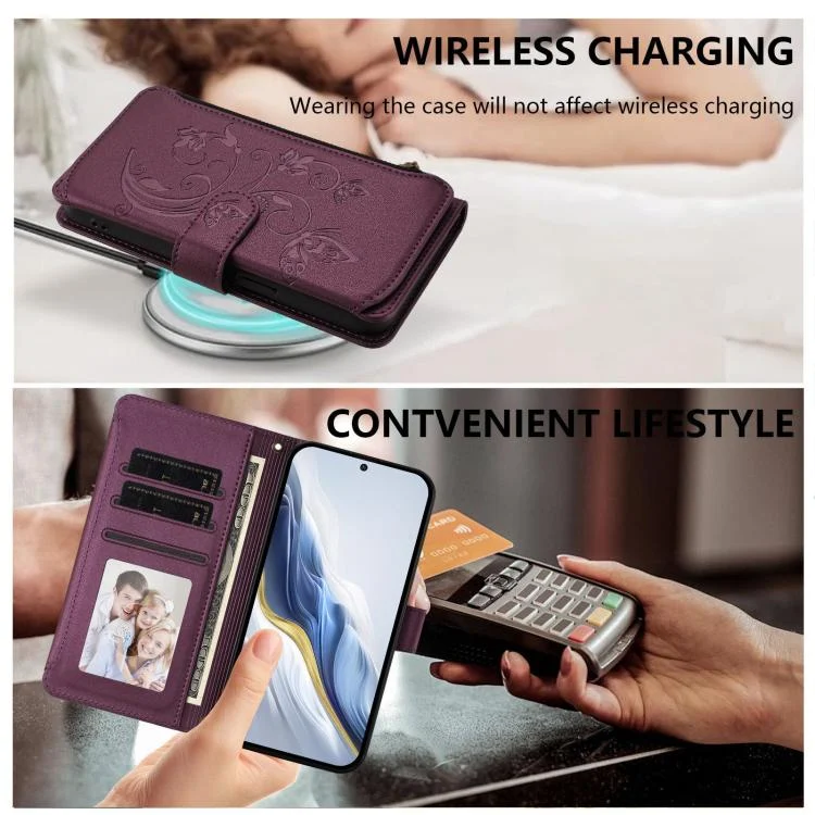 EDA008415001A_8.webp Butterfly Love Flower Multi-card Zipper Wallet Leather Phone Case, For vivo iQOO Neo 10+, For vivo Y400 Pro 5G - Image 9