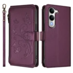 Butterfly Love Flower Multi-card Zipper Wallet Leather Phone Case, For vivo Y29s 5G / Y04 5G Global, For vivo Y19s 4G Global / Y29 5G India - Image 2