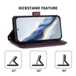 Butterfly Love Flower Multi-card Zipper Wallet Leather Phone Case, For vivo Y300 5G Global / V40 Lite IDN, For vivo X200 5G - Image 3