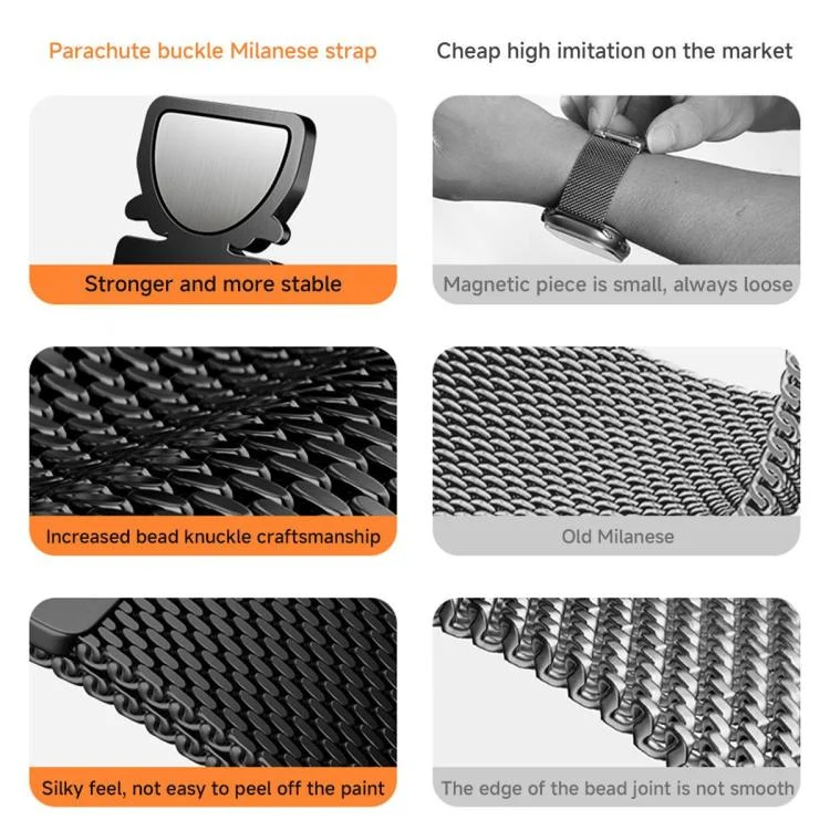 EDA0084169_B5.webp xDfind Milanese Parachute Buckle Stainless Steel Watch Band - Image 6