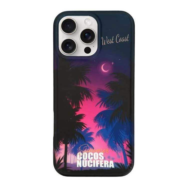Coconut Tree Double-sided lamination TPU Phone Case, For iPhone 16 Pro Max, For iPhone 16 Pro, For iPhone 16, For iPhone 15 Pro Max, For iPhone 15 Pro, For iPhone 15