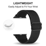xDfind Adjustable Slide Buckle Elastic Nylon Watch Band, For Apple Watch 42 / 44 / 45 / 46 / 49mm - Image 6