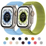 xDfind Woven Nylon Hook And Loop Fastener Watch Band, For Apple Watch 42 / 44 / 45 / 46 / 49mm - Image 2