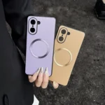 CD Magsafe Magnetic Litchi Texture Phone Case, For OnePlus Ace 5 Racing / Nord CE5 - Image 4