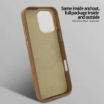 VIETAO Suede MagSafe PU Leather Phone Case, For iPhone 15 Pro, For iPhone 15 - Image 4