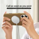 VIETAO Suede MagSafe PU Leather Phone Case, For iPhone 15 Pro, For iPhone 15 - Image 5