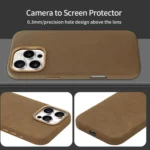 VIETAO Suede MagSafe PU Leather Phone Case, For iPhone 15 Pro, For iPhone 15 - Image 6