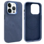 VIETAO Retro Denim Texture PU Leather MagSafe Phone Case, For iPhone 13 Pro Max, For iPhone 13 Pro, For iPhone 13