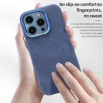 VIETAO Retro Denim Texture PU Leather MagSafe Phone Case, For iPhone 13 Pro Max, For iPhone 13 Pro, For iPhone 13 - Image 2