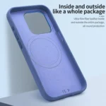 VIETAO Retro Denim Texture PU Leather MagSafe Phone Case, For iPhone 13 Pro Max, For iPhone 13 Pro, For iPhone 13 - Image 5