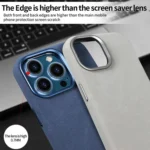 VIETAO Retro Denim Texture PU Leather MagSafe Phone Case, For iPhone 13 Pro Max, For iPhone 13 Pro, For iPhone 13 - Image 6