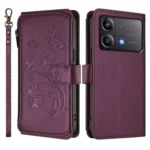 Butterfly Love Flower Multi-card Zipper Wallet Leather Phone Case, For Xiaomi Poco X6 Neo, For Xiaomi Poco X6 Pro - Image 2